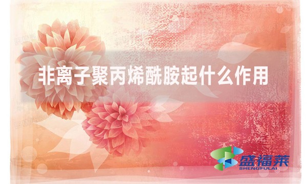 非離子聚丙烯酰胺起什么作用?在什么情況下用到?