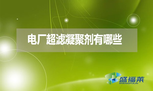 電廠超濾凝聚劑有哪些？