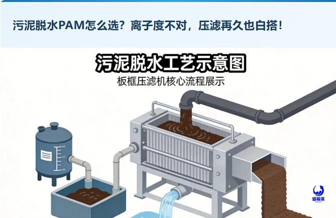 污泥脫水PAM怎么選?離子度不對，壓濾再久也白搭!